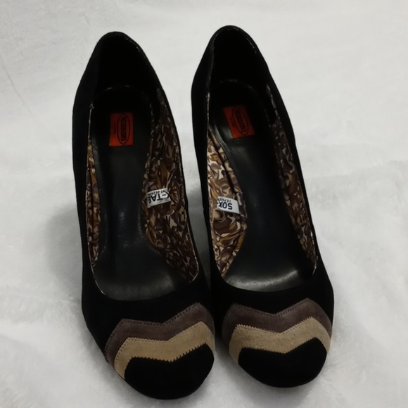 Missoni for Target Chevron Chunk Heel Leather Shoe